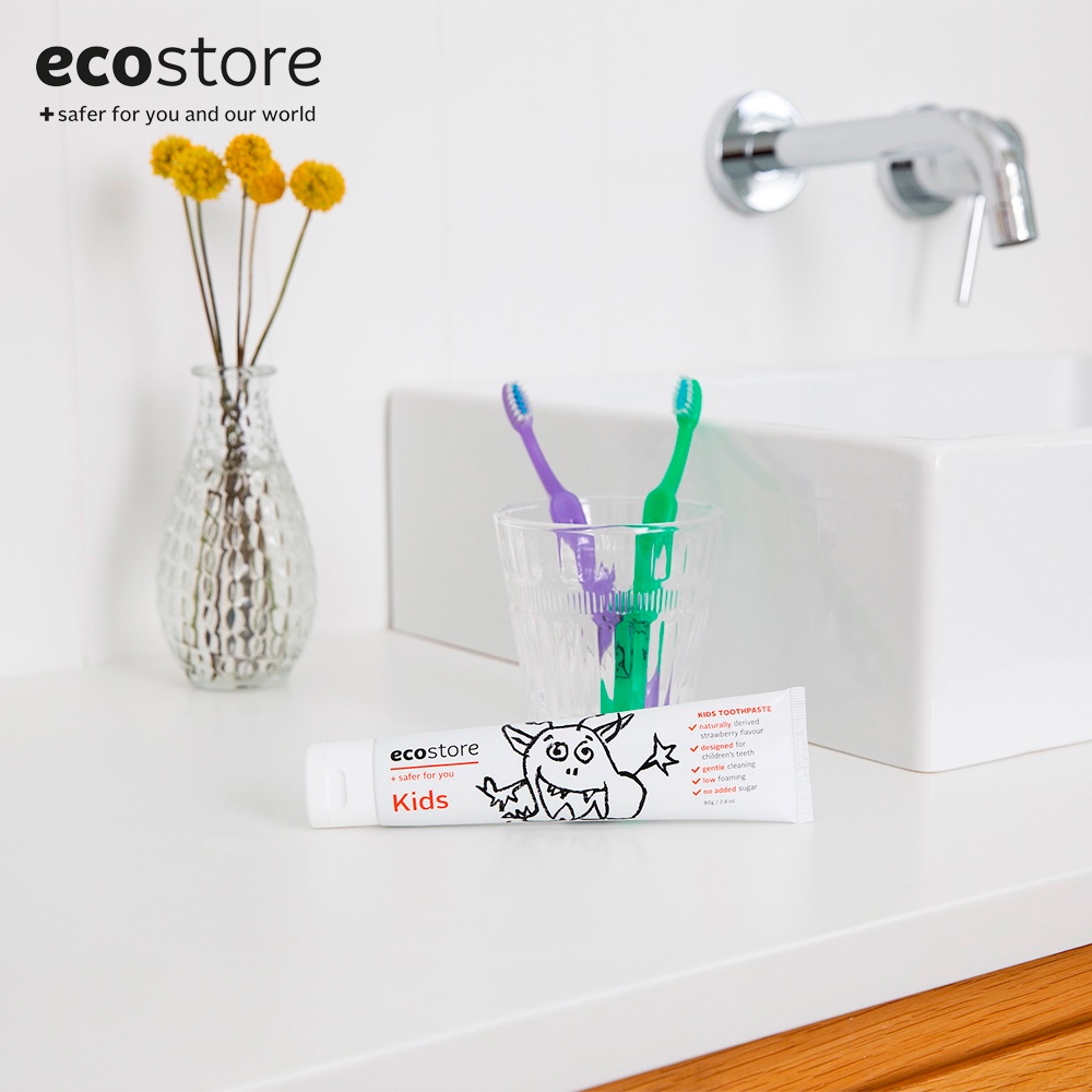 Ecostore Bàn chải đánh răng trẻ em lông mềm gốc thực vật (Toothbrush Soft Kids) nhiều màu giao ngẫu nhiên