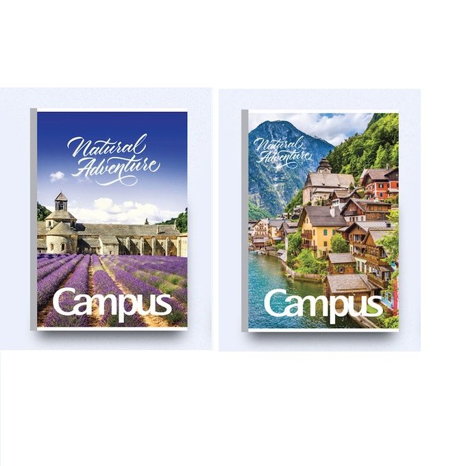 Vở kẻ ngang có chấm Campus Adventure 80, 120, 200 trang - vpp Quế Anh