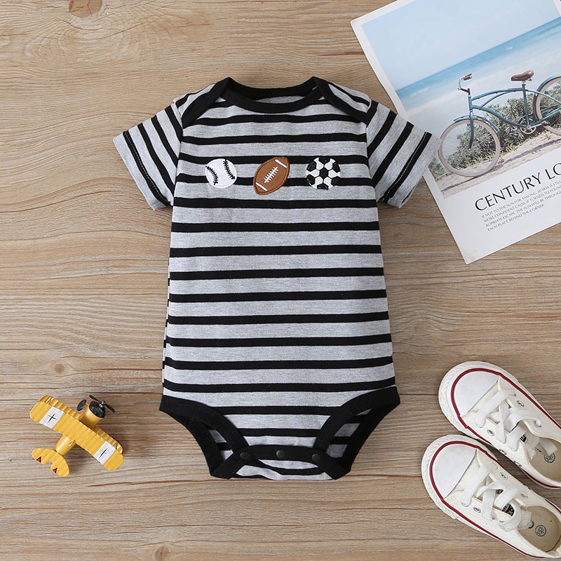 Combo bộ đồ bé trai 3-24 tháng Cotton hoạt hình khủng long dài tay bodysuit liền thân quần dài set mùa hè thời trang cho bé trẻ em sơ sinh