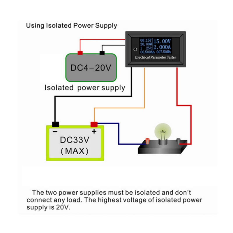 Thiết Bị Đo Dòng Điện Đa Năng 33V / 3A Màn Hình OLED Tiện Dụng