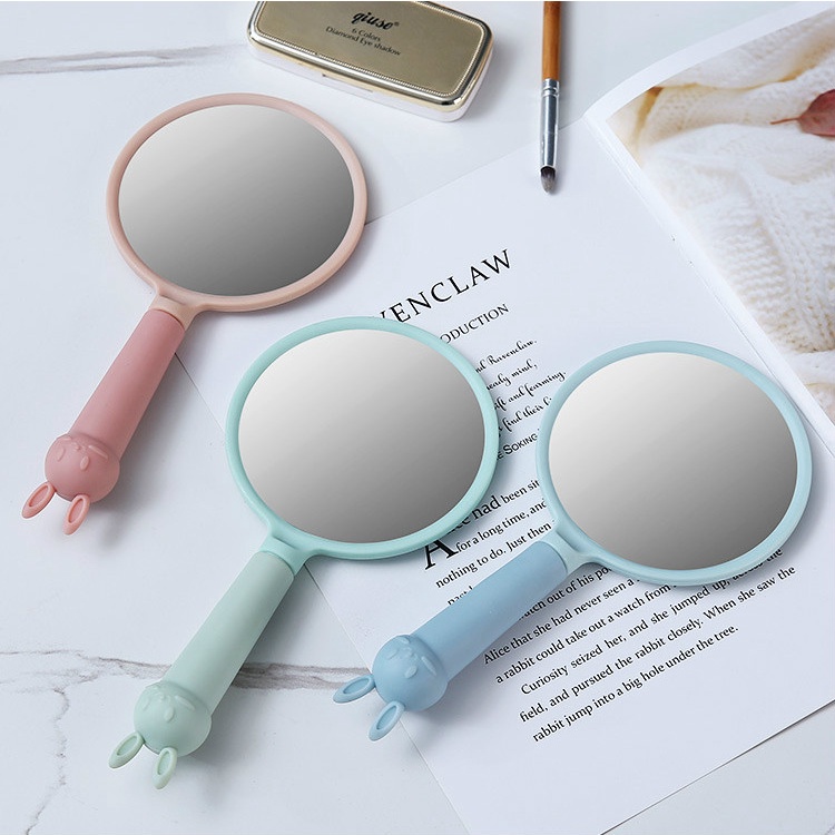 [Hàng mới về] Gương trang điểm/Lược cầm tay hình hoạt hình phong cách Châu Âu cổ điển