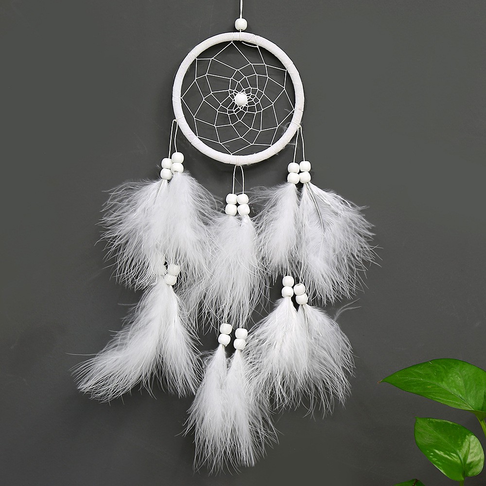 Dream Catcher treo tường màu trắng tuyệt đẹp 45x11cm DC01