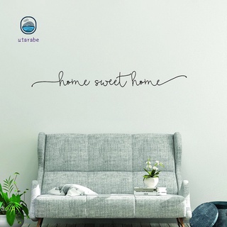 Nhãn dán tường họa tiết chữ Home Sweet Home cho ngôi nhà thêm ấm áp yên bình