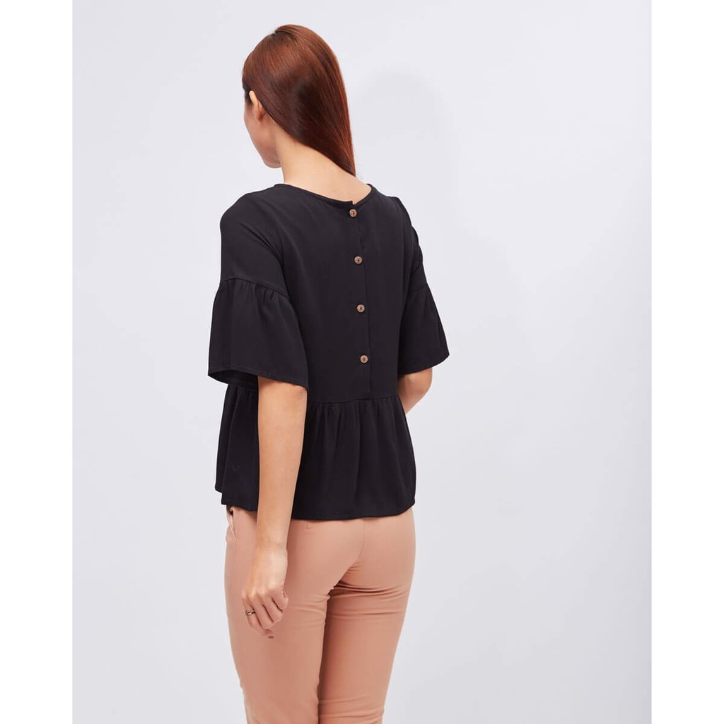 Áo Kiểu Nữ Linen Đen F2 Fashion &amp; Freedom