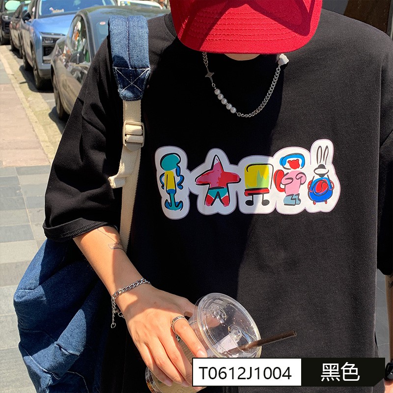 ÁO THUN HOẠT HÌNH SKU09,FROM RỘNG TAY LỠ ,CHẤT LIÊU DÀY DẶN KHÔNG XÙ LÔNG