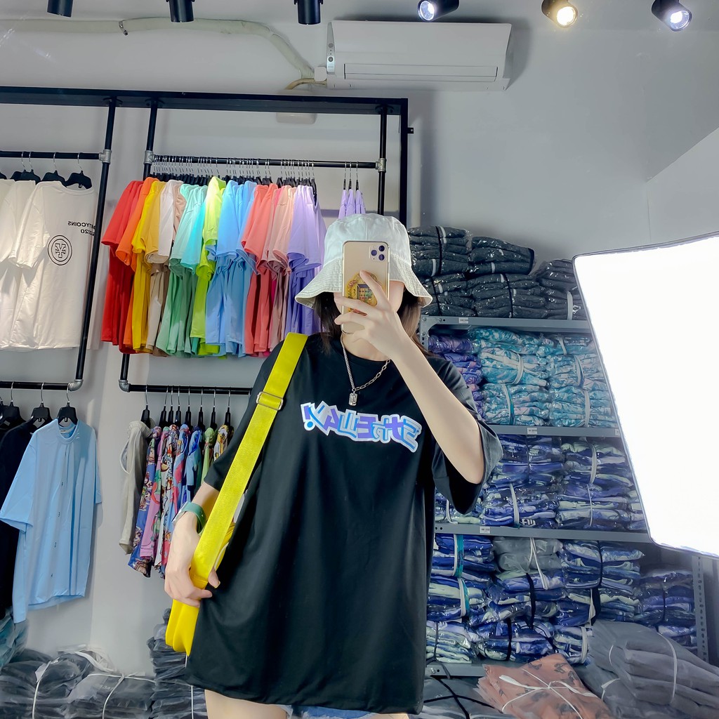 🍀HÀNG ĐẸP🍀 Áo thun 5 The Way logo bong bóng unisex oversize vải cotton xượt poli co giãn thấm hút tốt A004