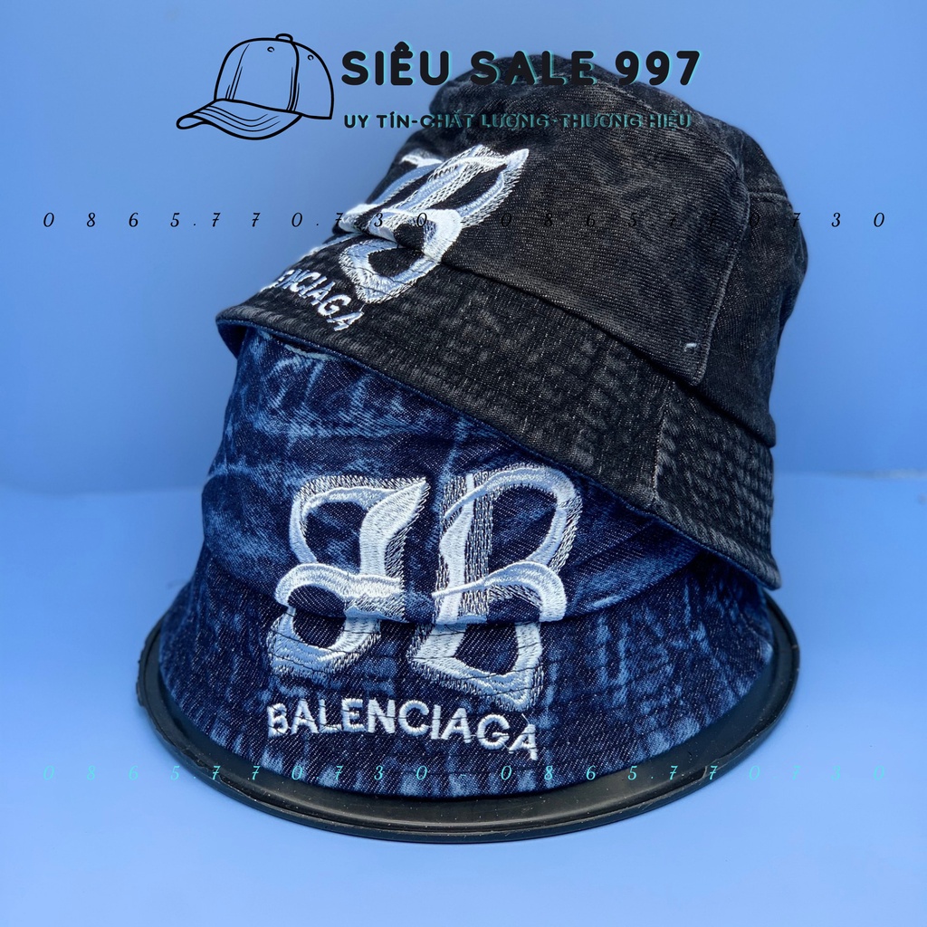 MŨ BUCKET JEAN CỤP LOGO BAA - LENN MẪU MỚI HOT THỜI TRANG CAO CẤP HÀN QUỐC