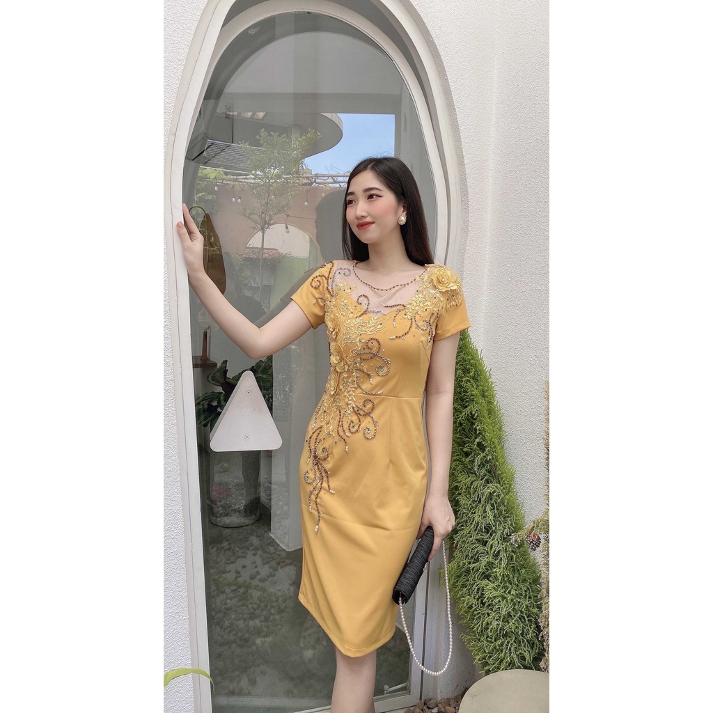 đầm nữ thiết kế tuổi trung niên nữ