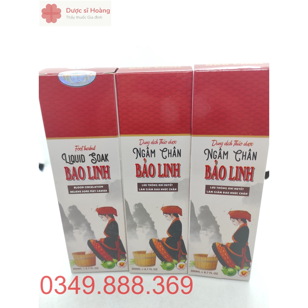 Ngâm Chân Bảo Linh - Dung Dịch Thảo Dược Giúp Lưu Thông Khí Huyết - Chai 200ml