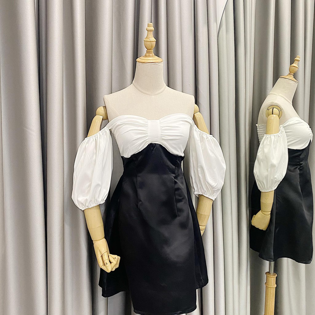 ĐẦM RỚT VAI CÁCH ĐIỆU NƠ NGỰC - SY DRESS | BigBuy360 - bigbuy360.vn