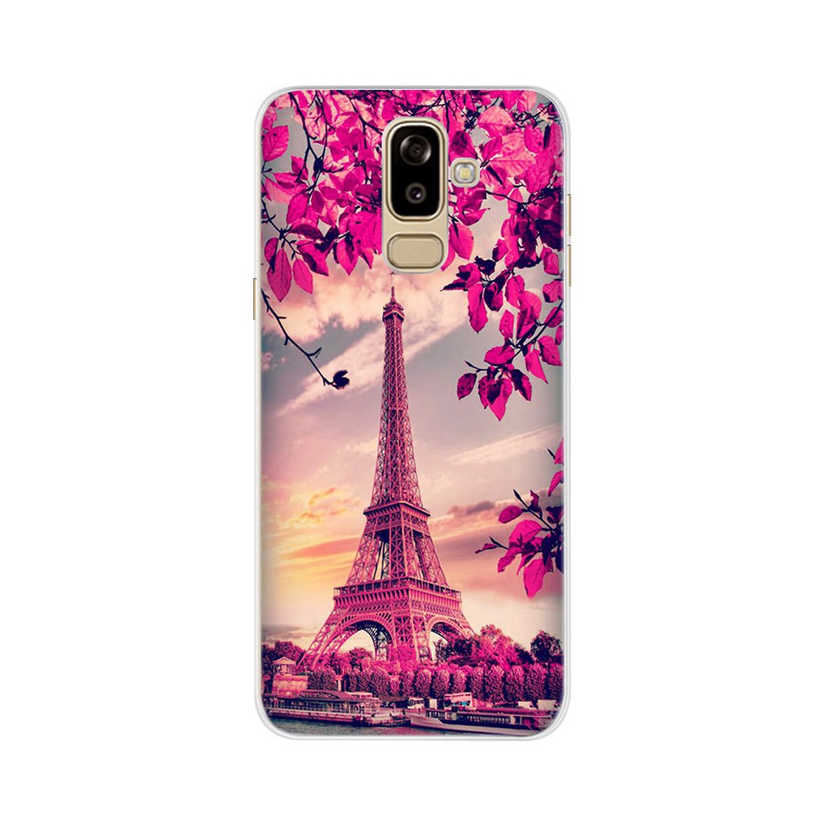 Ốp điện thoại TPU silicon mềm in họa tiết cho Samsung Galaxy J8 2018 J810 SM-J810F 6.0 inch