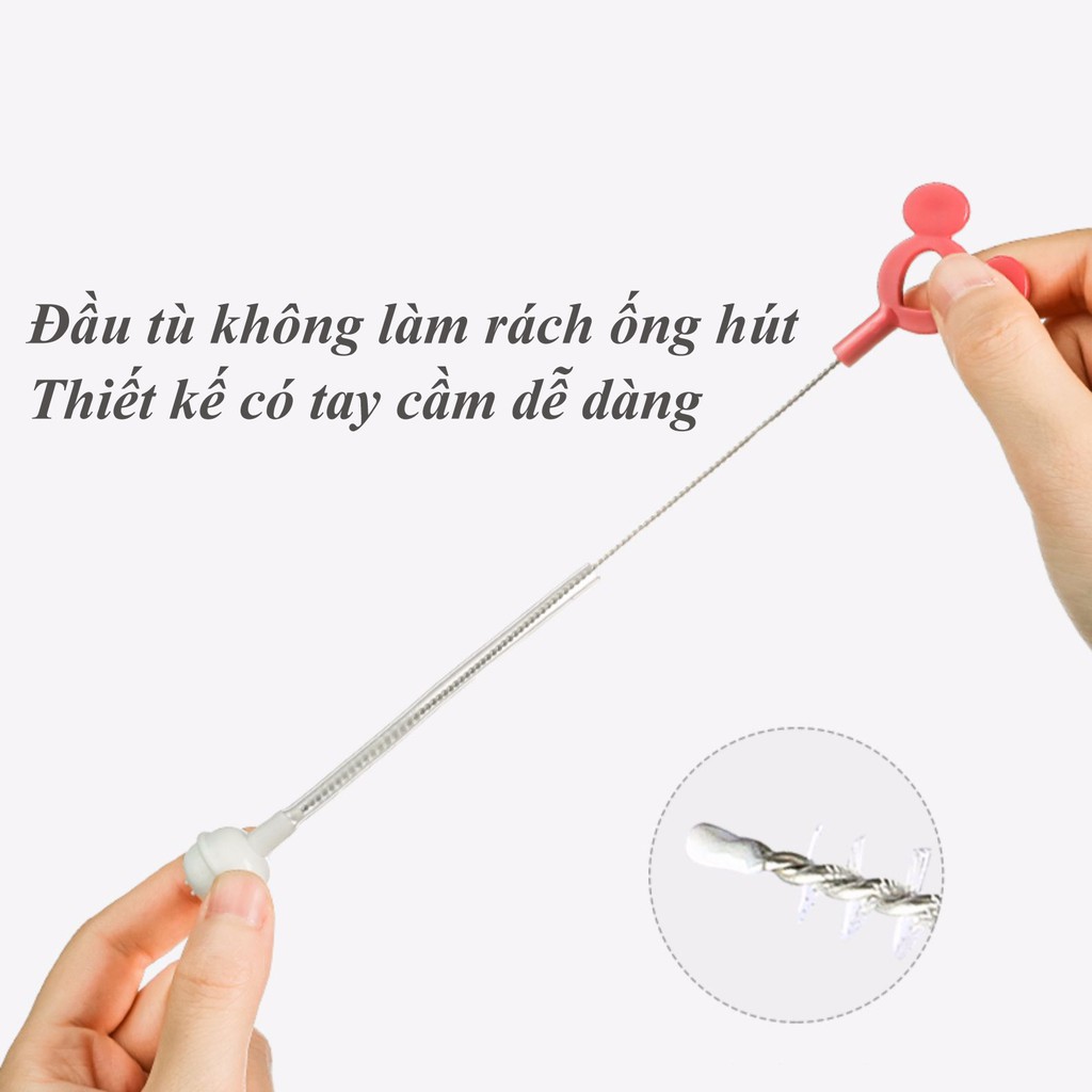 Bộ cọ bình sữa Silicone cao cấp xoay 360 độ LQ, bền bỉ hơn,cọ sạch hơn, an toàn cho bé