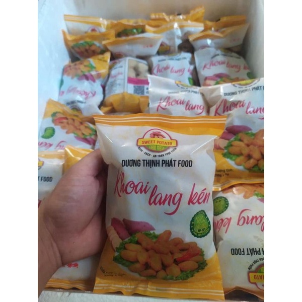 Khoai lang kén. Bao bì đóng gói 250gram. Sạch sẽ ngon miệng.
