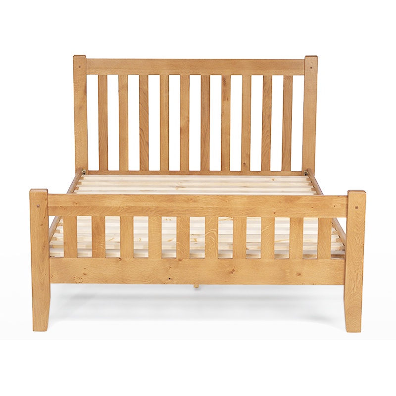 Giường Rustic gỗ sồi IBIE nhiều tùy chọn