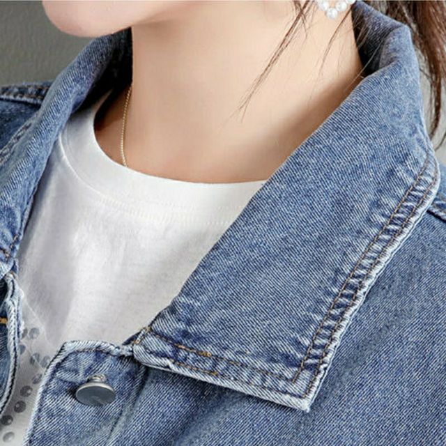 Áo khoác jean nữ - áo khoác style xin đừng tin em vải jean tốt AJN091 FREESIZE DUOIS 58KG - Mua Ngay