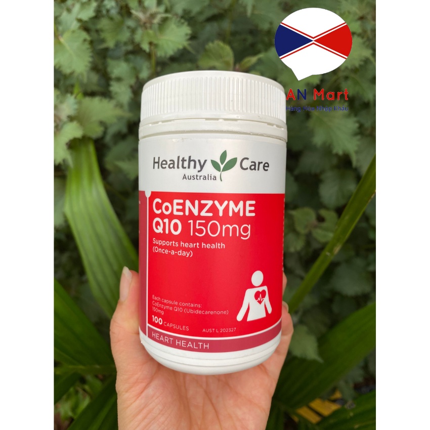 Viên uống bổ tim mạch Healthy Care CoEnzyme Q10 150mg 100 viên nhập khẩu Úc