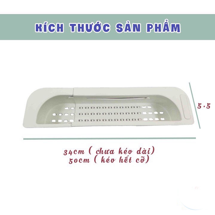 Giá để giẻ rửa bát, khay gác bồn để đồ rửa chén đa năng
