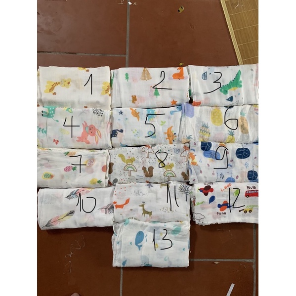 [được chọn mẫu] khăn aden tre siêu mềm mịn cho bé / made in Turkey