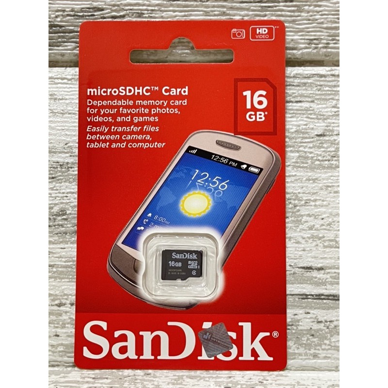 Thẻ Nhớ Sandisk Class 4 / Class 4 16gb