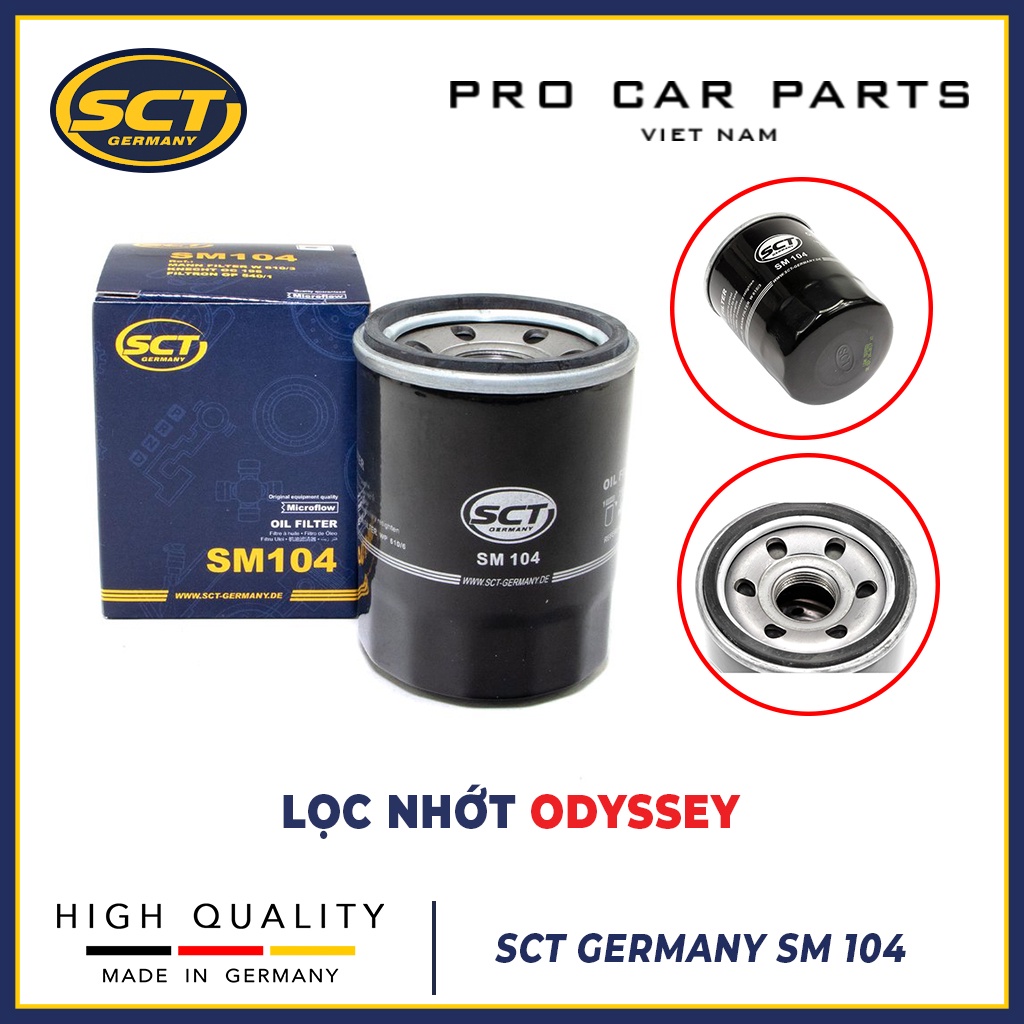 Lọc Nhớt Honda Odyssey SCT GERMANY SM 104 - JS Asakashi C809J