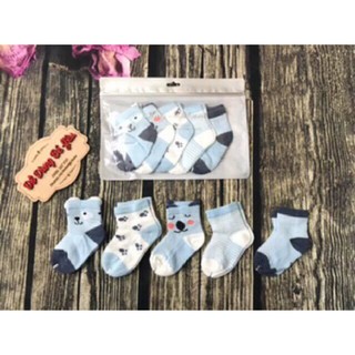 Combo 10 đôi tất lưới cổ cao trẻ em mùa hè 0-3 tuổi.