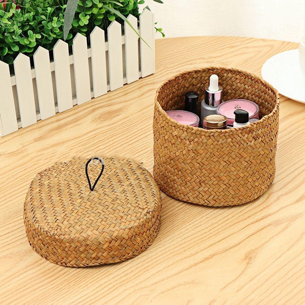 Giỏ Đan Lát Đựng Hoa Trang Trí Nhà Cửa