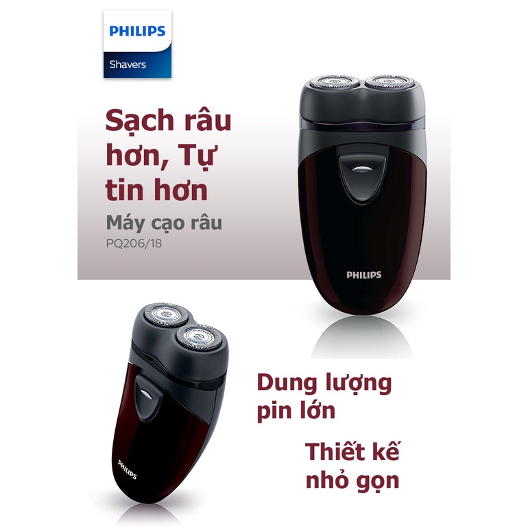Máy cạo râu Mini Philips PQ206/18 - Hàng chính hãng