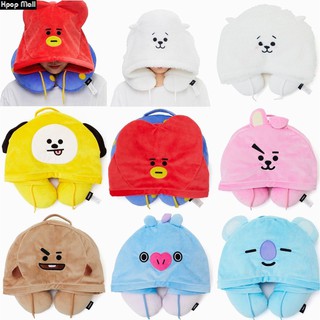 Gối ngủ bt21 có mũ trùm đầu mẫu 2