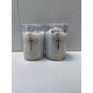 225. Cặp đèn cầy công giáo 6cm