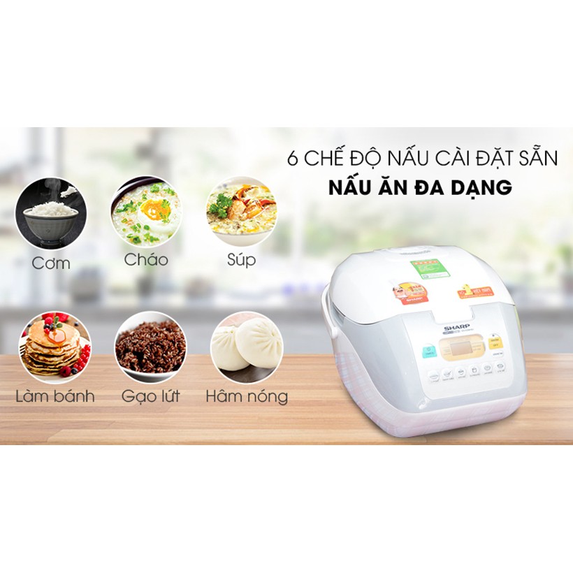 CHÍNH HÃNG Nồi cơm điện tử Sharp KS-COM18V