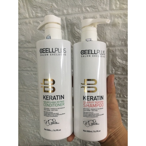 CẶP DẦU GỘI XẢ NGĂN RỤNG TÓC / NGỨA DA ĐẦU BEELLPLUS 500ML CHÍNH HÃNG .