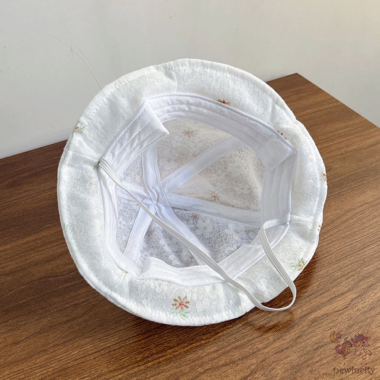 Mũ Mỏng Đính Nơ In Hoa Dễ Thương Kiểu Hàn Quốc Thời Trang Mùa Hè Cho Bé Gái