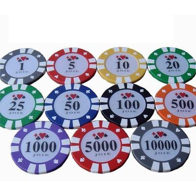 Chip poker có số ( phỉnh poker ) dòng hoa chất nhựa cao cấp PK 9