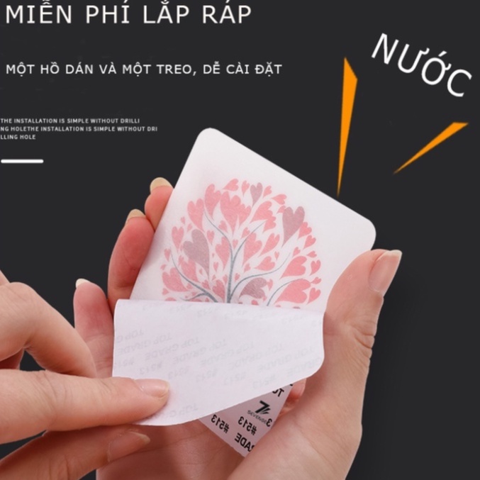 Móc Treo Đồ Dán Tường Lực Dính Mạnh Không Cần Khoan Cho Nhà Tắm/Cửa/Tường Nhà Vệ Sinh