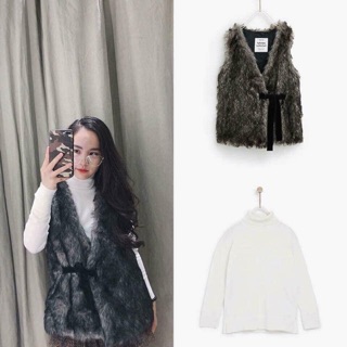 Gile lông thỏ zara