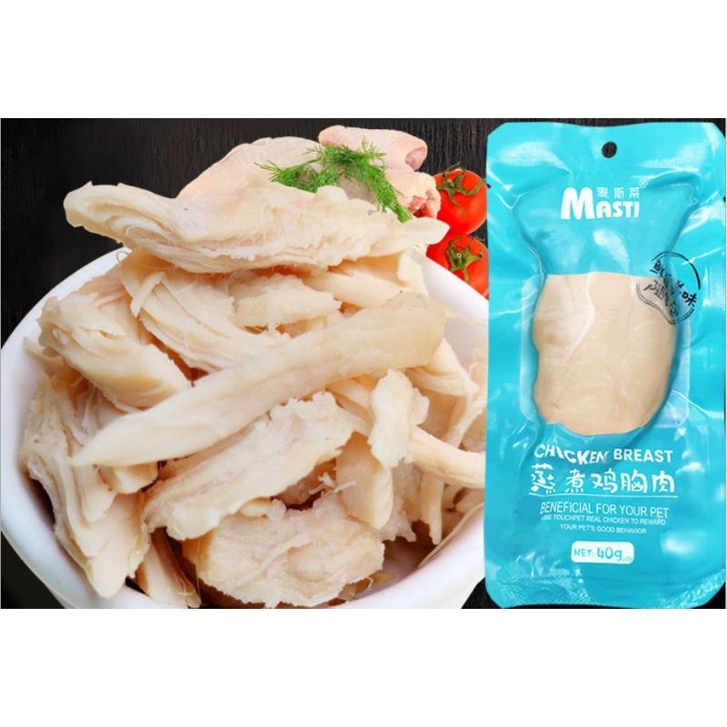Ức gà hấp ăn liền Pet Snack dành cho chó mèo  - Mixo Pet Town