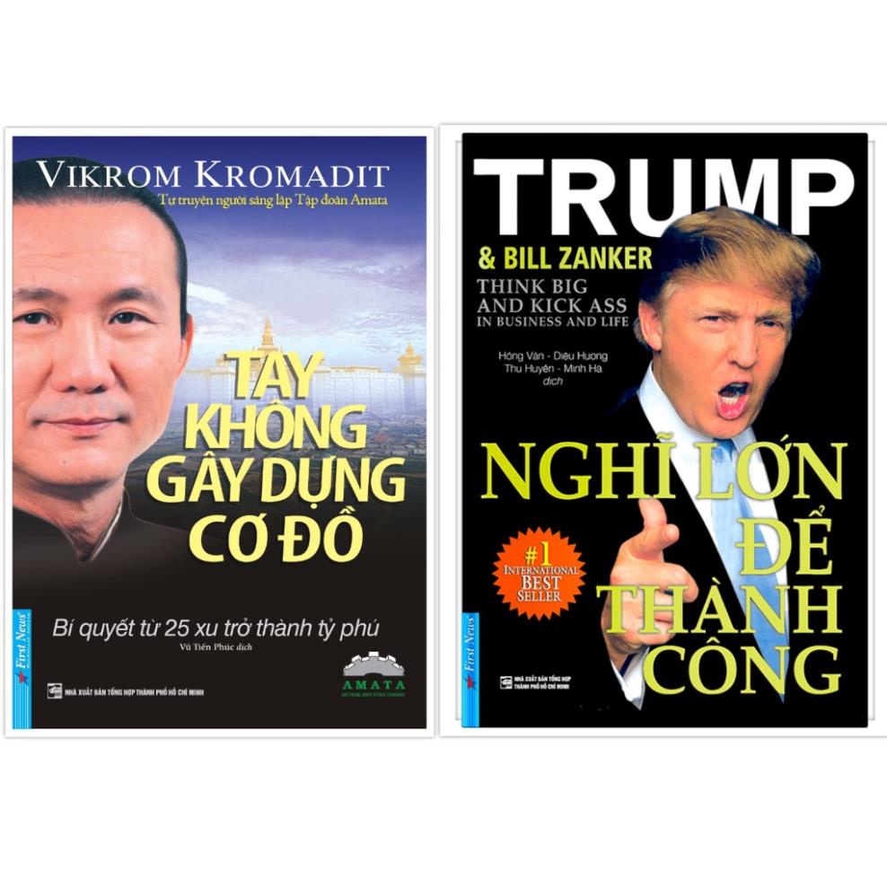 Sách - Combo Tay không gây dựng cơ đồ + Nghĩ lớn để thành công - First News