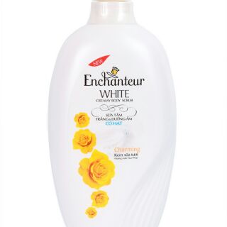 Sữa tắm enchanteur trắng da & dưỡng ẩm có hạt 650ml