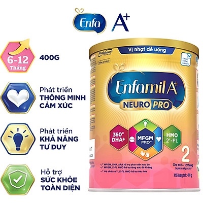 Sữa bột EnfaMil A+ 2 Mẫu Mới