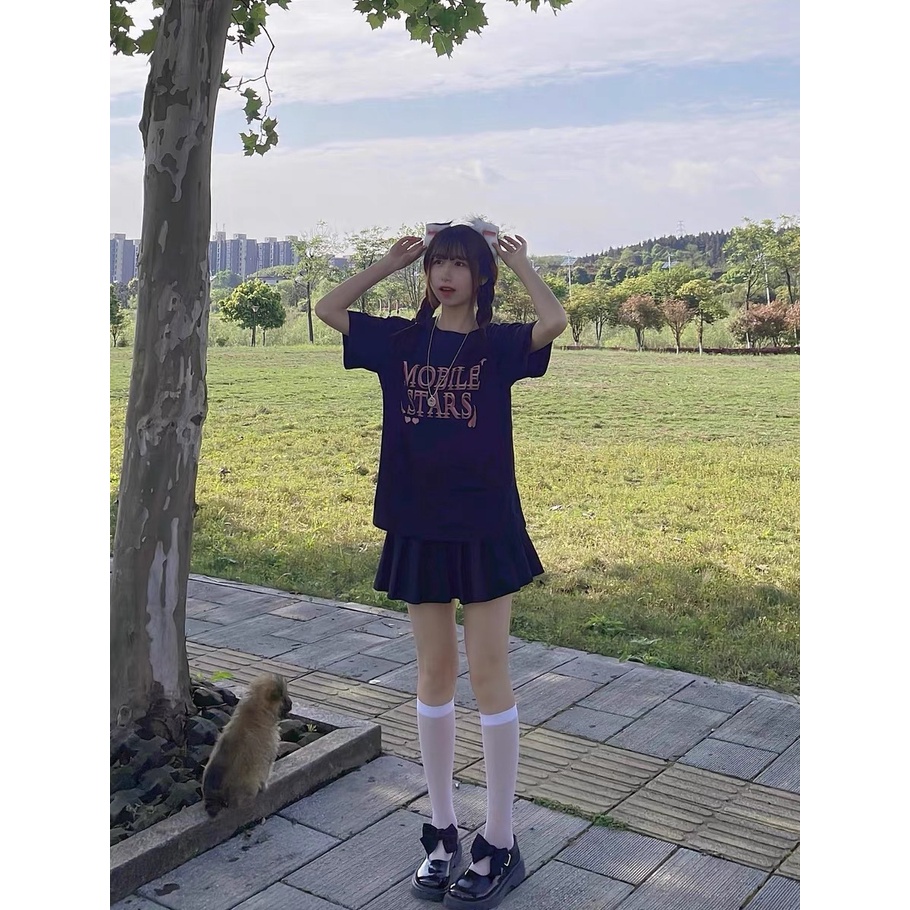 Đầm Thun Cộc Tay In Họa Tiết JL-TX-378