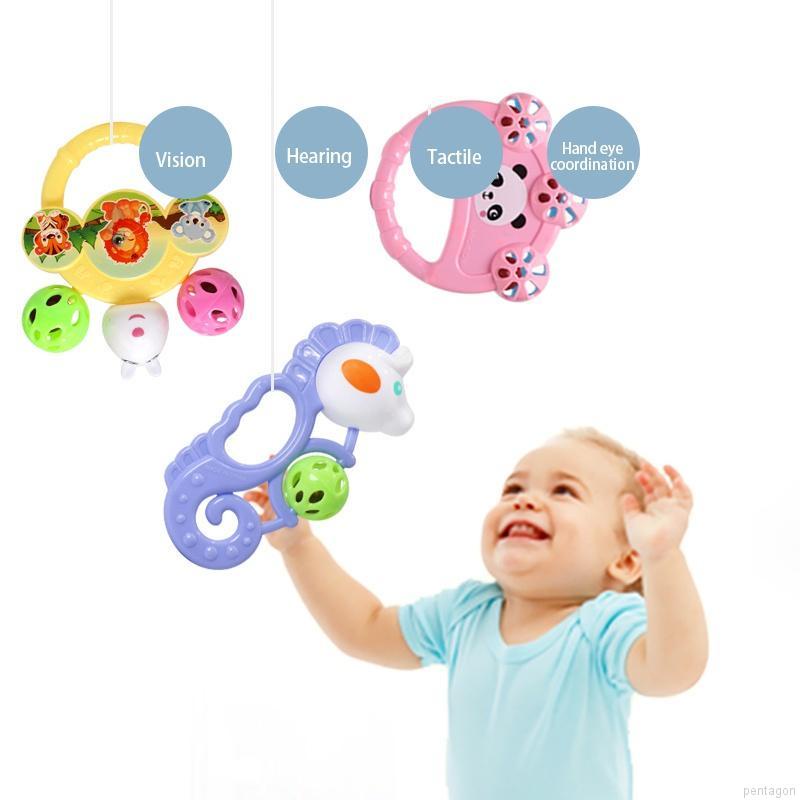 7 Đồ chơi lục lạc cầm tay nhiều màu sắc dành cho bé