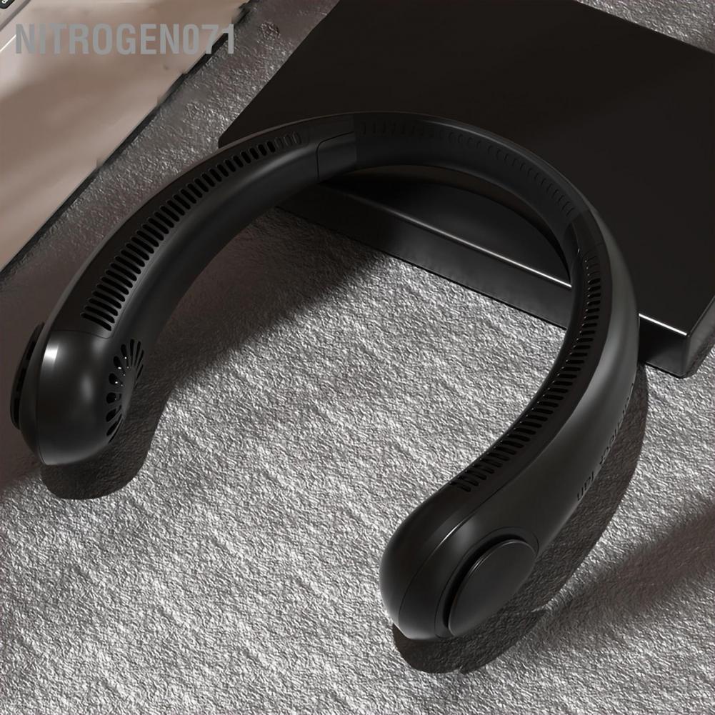 Nitrogen071 Siêu Phẩm Hè 2022 Quạt Đeo Cổ Parrot USB Mini Tích Điện Không Cánh Tiện Lợi, Thời Trang, Dáng Thể Thao