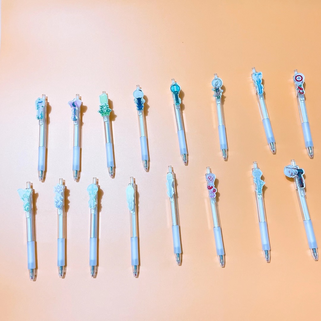 Bút Mực Gel Hình Nhóm Nhạc Kpop BTS Bangtan Boys Blackpink Stray Kids Exo Nct Stray Kids