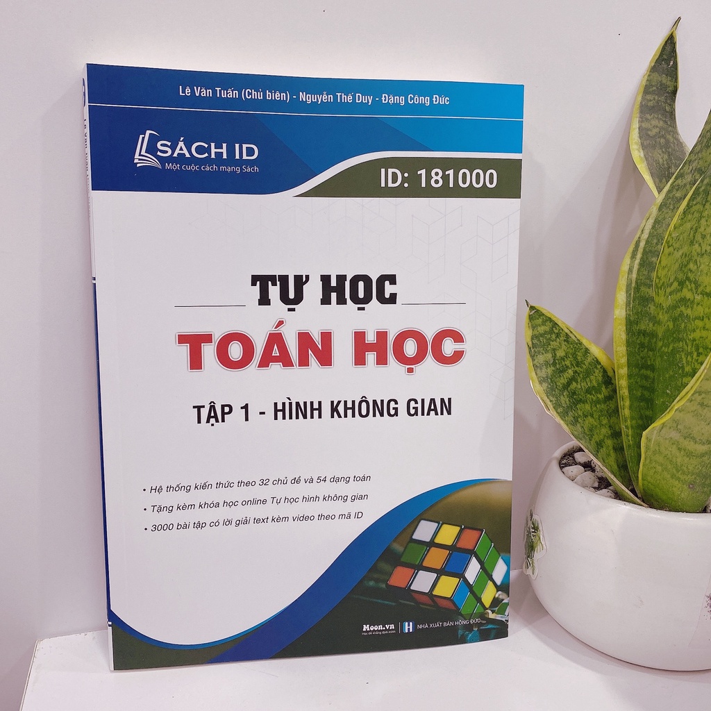 Tự học hình không gian, sách id toán lớp 12 ôn thi thpt quốc gia 2023 Moonbook