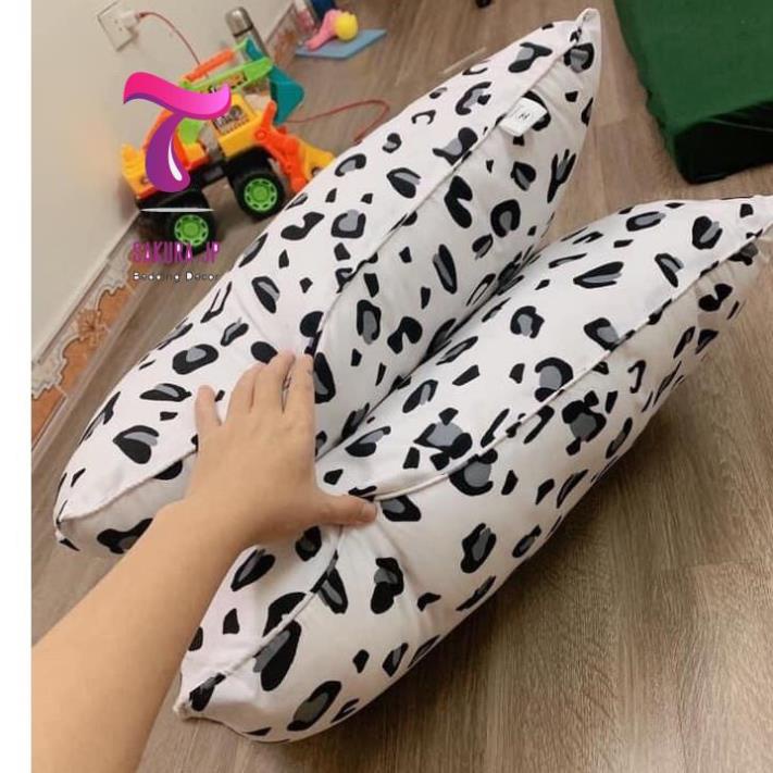 HÀNG MỚI- Gối Bông Hạt Thương Hiệu Cao Cấp Channell - Ruột Gối Ngủ Bông Da Beo Nhập Khẩu