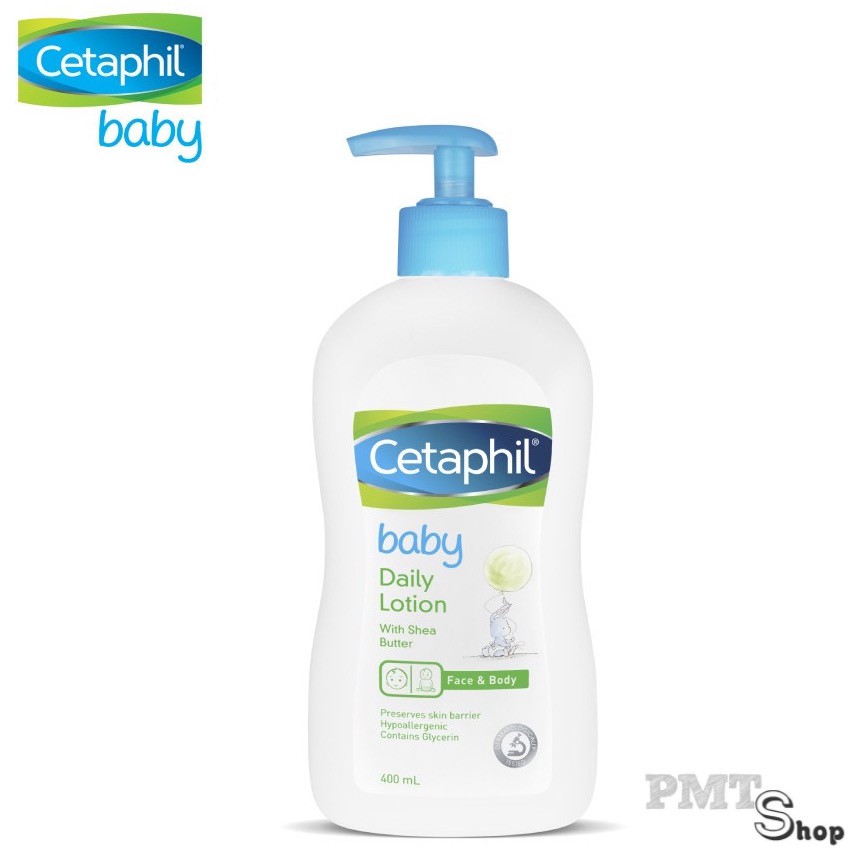 [Germany] Sữa dưỡng da hằng ngày CETAPHIL BABY DAILY LOTION 400ml dưỡng chất hữu cơ từ hoa cúc Calendula - Đức