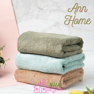 Khăn tắm cotton cao cấp mềm mịn thấm hút tốt 70x140 23420 annhome