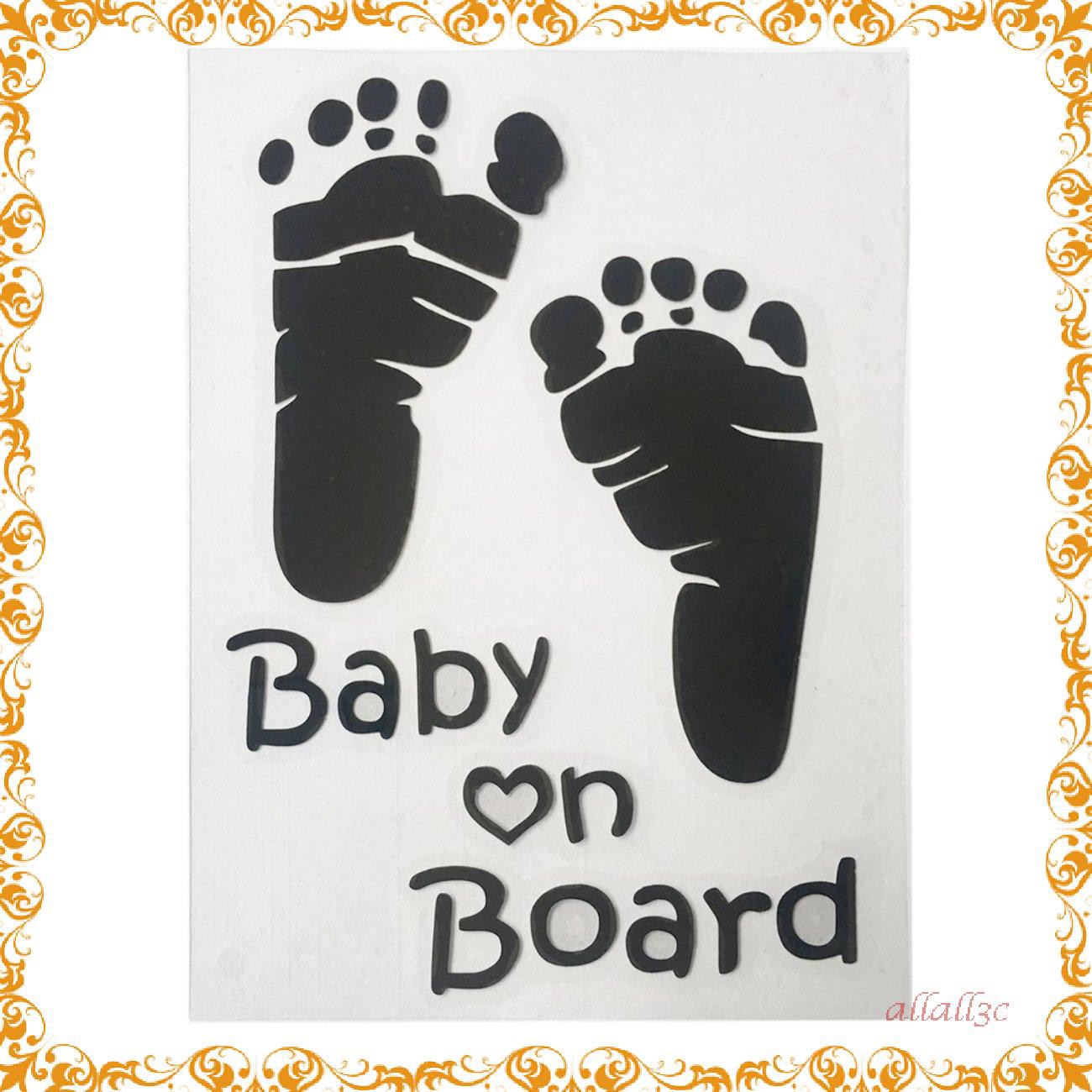 Decal Chữ Baby On Board Dán Trang Trí Xe Hơi