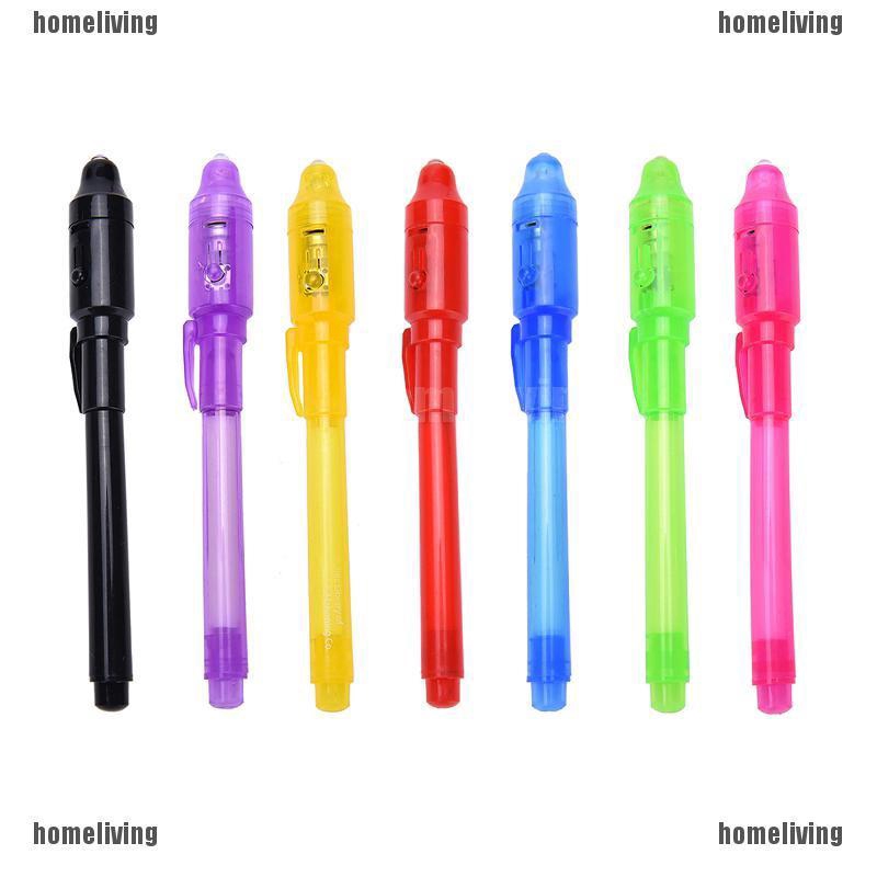 ❤❤Bút Đánh Dấu Bằng Mực Vô Hình Có Đèn LED Tím Siêu Sáng