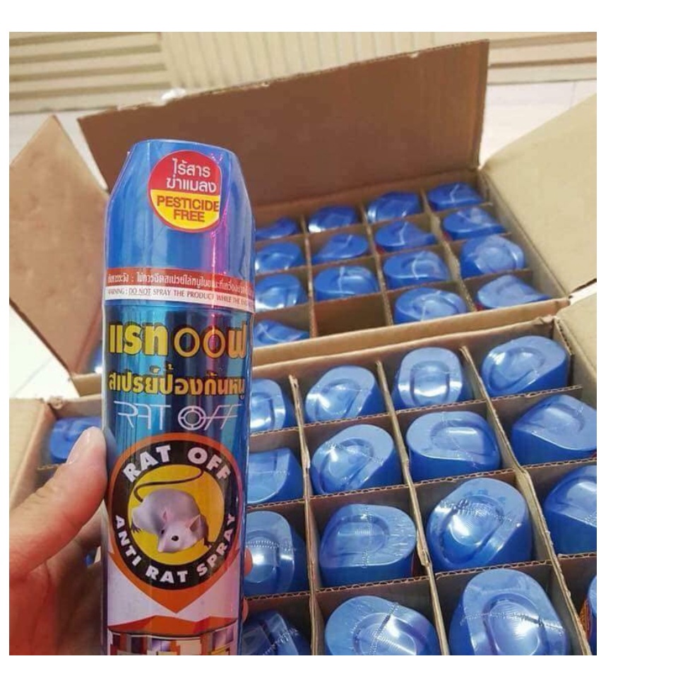 2 Bình Xịt Đuổi Chuột RAT OFF Hàng Chuẩn Thái Lan Dung Tích 200ml